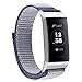 KWLET Straps Compatible with Fitbit Charge 3 Bands,Soft Nylon Sport Sticky Loop Replacement Bands Wristband Adjustable Straps Wristband Watch Band for Fitbit Charge 3 / Charge 3 SE Accessories
