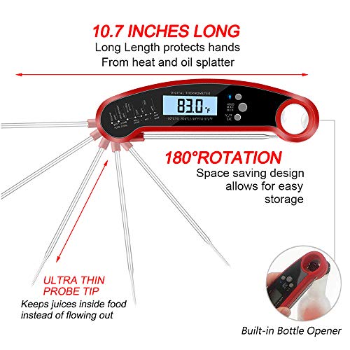 Tanchen Digital Food Meat Thermometer BBQ Probe Temperature Tools For Kitchen Cooking BBQ Thermometer - Thumbnail 2