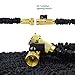 MpingT Hose Magic Expandable Flexible Stronger Deluxe Garden Water Hose Garden Hose Flexible Expandable Hose Pipe Brass Fittings Magic Hose with 8 Function Spray Nozzle Black (100FT, Black)