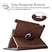 Fintie Rotating Case for iPad 4 3 2 (Old Model) - 360 Degree Rotating Smart Stand Protective Cover with Auto Wake/Sleep for iPad 4th Gen with Retina Display, iPad 3 & iPad 2, Vintage Antique Bronze