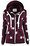 Ollie Arnes Womens Warm Lightweight Long Zip Up Fleece Hoodie Sweater Jacket