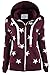 Ollie Arnes Womens Warm Lightweight Long Zip Up Fleece Hoodie Sweater Jacket