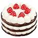 MyMei Squishy Slow Rising Toy Stress Reliever Strawberry Cake Hand Wrist Toy (Coffee)