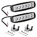 YITAMOTOR LED Light Bar 2PCS 18W 6 Inch Flood LED Work Light Pods Single Row Off Road Led Light Driving Light Fog Light Boat Light Waterproof SUV ATV 4WD Car Truck Golf Cart 12V 24V, 2 Year Warranty primary