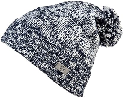 Revony Pom Pom Beanie - Slouchy Oversized Beanie Hat - Warm and Soft