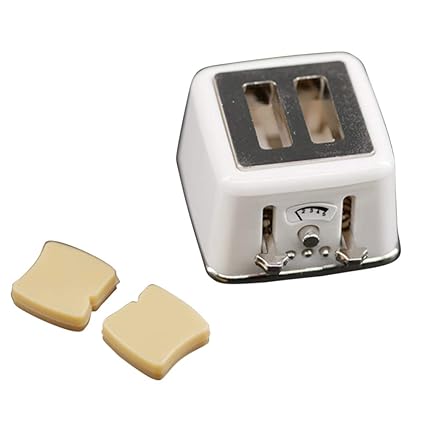 XuBa Mini Toaster Toy for 1:12 Doll House DIY Accessories