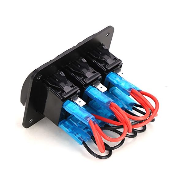 Rupse-3-Gang-Marine-Boat-Car-Switch-Panel-Blue-Red-LED-Light-5pin-On-off-Rocker-Switch-12-24V