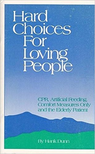 Hard Choices For Loving People Cpr Artificial Feeding Comfort