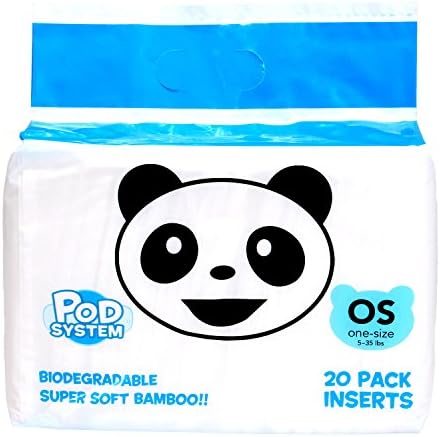 SoftBums HPOD Hybrid Disposable Biodegradable Bamboo Inserts 20 Pack