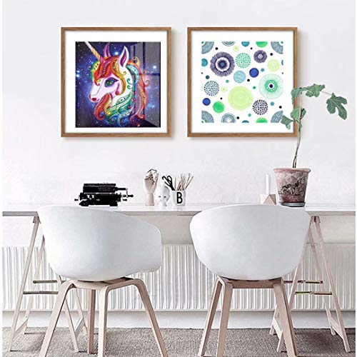qiaoniuniu 5D Diamond Painting for Kids, Painting by Number Kits, Unicorn Toys, Arts Crafts Supply Set, Rhinestone Mosaic Making for Home Wall Decor Gifts for Christmas Birthday - Pony, Horse - Thumbnail 6