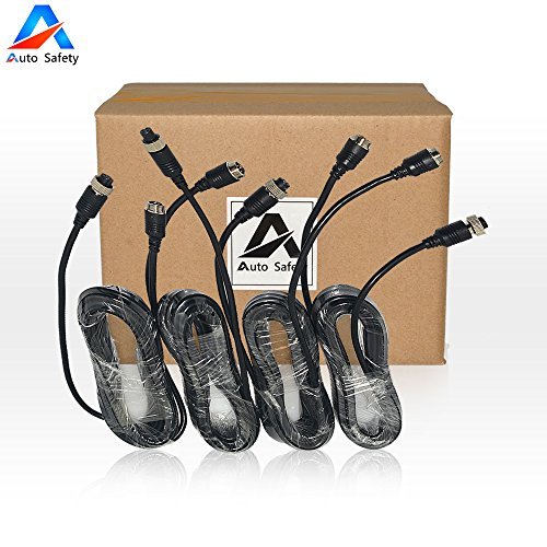 Click Here to See More Images Auto Safety Car Video Extension Cable 5M 4pin Aviation Car Rearview Camera Extension Cable for Car Vehicle Backup Camera System 4 Pcs