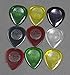 40pcs Durable Clear Large Size Bass Rock Heavy Metal Guitar Picks Plectrum 1.0/2.0/3.0 mm + 10 Grid Case