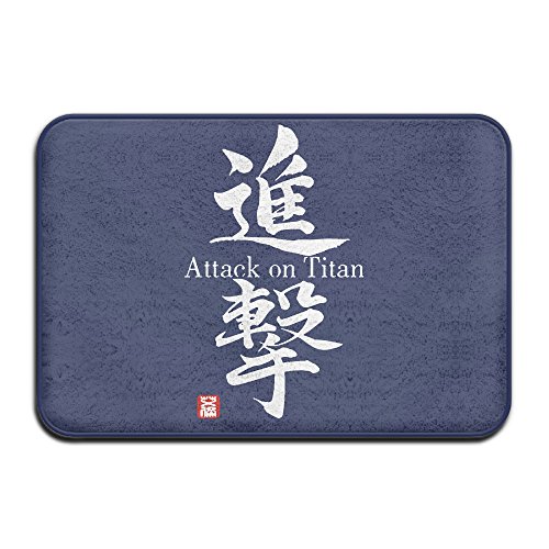 VDSEHT Attack On Titan Shingeki No Kyojin Cosplay Logo Non-slip Doormat