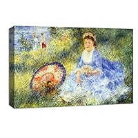 Canvas Wall Art Young Woman by Pierre Auguste Renoir Canvas Prints Home Artwork Decoration for Living Room,Bedroom - 12x18 inches
