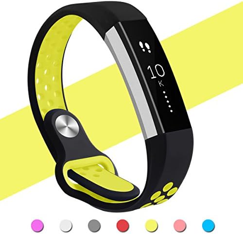 Hanlesi for Fitbit Alta HR Band, Fitbit Alta Band Breathable Soft Silicone Adjustable Fashion Sport Strap Band for Fitbit Alta 2 Replacement Fitness Accessory Wristband with Hole