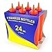 New Star Foodservice 26375 Squeeze Bottles, Plastic, 24 oz, Red, Pack of 6