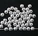 200pcs Silver Plated Filligree Hollow Ball Spacer Metal Beads 4mm ~Jewelry Making~