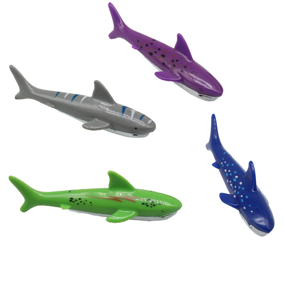 Conjunto Juego Acuático, Juego de Agua Buceo Tiburones Torpedo Juguetes Deportes Acuáticos Niños (4 Piezas)