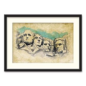 Black Framed Canvas Wall Art Architectural Drawing Home Artwork Decoration for Living Room, Bedroom - 23x31 inches