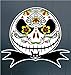 OSMdecals - Mexican Sugar Skull Version 107 Jack Skellington Nightmare Before Christmas Funny Sticker Decal - Day of the Dead Home Decor Car Window Bumper Decal Sticker - SAME PRICE ALL SIZE!