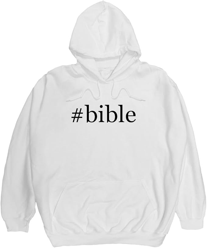 bible Men's Hashtag Pullover Hoodie, White, Large Amazon.ca