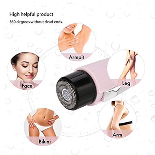 Sunsee Women Lady Electric Battery Cordless Epilator Shaver Hair Remover