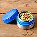 LunchBots Rounds 4oz Stainless Steel Non-insulated Leak-Proof Snack Container for Kids and Adults - Small Food Jar for Dressings, Dips, and Finger Foods - Dishwasher Safe - Royal Blue