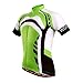 WOSAWE Mens Breathable Cycling Jersey Short Sleeves (Green Knights, L)