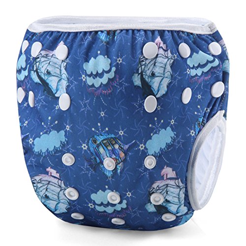 Martofbaby Swim Diapers Reusable Adjustable Short Trunks For Swimmer 0-3 Years