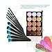 Tinksky 10 Makeup Brushes + 15 Colors Concealer Palette Highlighting Contour Face Cream Makeup Contouring Kit