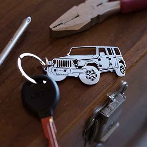 Wrenches & Bones Key Chain for Jeep Enthusiasts Detailed JK/JKU/JL