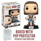 Funko Pop! Star Wars: The Last Jedi - Rey #190 Vinyl Figure (Bundled with Pop BOX PROTECTOR CASE)