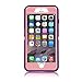 Co-Goldguard Case for iPhone 7 Heavy Duty iPhone 8 Cover Durable 3 in 1 Built-in Screen Protector Hard Cover Dust-Proof Shockproof Drop-Proof Shell(Purple Pink)