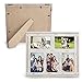 4x6 White Picture Frames Collage - Wall Picture Frames Holds Set Of Five Pictures - Rustic Distressed Wood Multi Collage Photo Frames - Display On Table Or By Wall Hanging Clips - Wall Decor