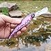 Sougayilang Hard Fishing Lures Deep Diving Minnow Bass Crankbaits with Large Fish Tongue,Treble Hook Life-Like Swimming Trout Fishing Tackle for Bass Fishing Pack of 10PCS