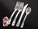 Party Bargains 1855 Upscale Collection, Heavyweight Polished Silver Plastic Cutlery (160 Pc), 80 Forks, Knives, Spoons, Party of 40 Combo Pack, 7 inch