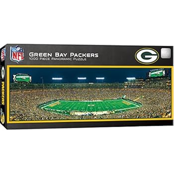 MasterPieces NFL Green Bay Packers Stadium Panoramic Jigsaw Puzzle, 1000 Pieces