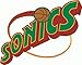 Seattle Supersonics NBA Basketball Bumper Sticker 5" x 4"