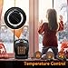 Space Heater - 1500W Portable Heater with Adjustable Thermostat, Hot & Cool Fan Modes, Tip-Over & Overheat Protection, Heat Up Fast for Under Desk Floor Office Home, Small Size with Carry Handle