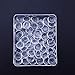 HAUTOCO 90pcs 20mm Glass Dome Cabochons Clear Round Cabochon Tiles, Non-calibrated Round 0.79 inch/20mm for Rings Cameo Pendants Bookmarks Bracelets Photo Charms and Jewelry Necklaces