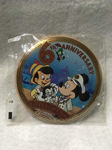 Amazon 東京ディズニーシー 6周年 缶バッジ ミッキーマウス ピノキオ フィガロ バッジ ホビー