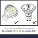 KINGSO GU10 LED Bulbs - 40W Halogen Bulbs Equivalent, 4W 550LM, 6000K, 120° Beam Angle, MR16 LED Light Bulbs, AC 85~165V, Pack of 10 - Pure White