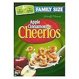 Cheerios Apple Cinnamon Naturally Flavoured Cereal Family Size, 778g/27.4oz, (Imported from Canada)