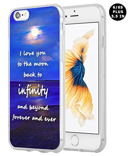 6S Plus Case Quotes About Love, Iphone 6 Plus Case Inspirational Quotes About Life Love From Songs I Love You To The Moon Back To Infinity And Beyond Forever And Ever Awesome Moon View