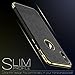 LOHASIC for iPhone X Case, Premium Leather Slim Luxury Soft Back Cover Flexible Full Body Frame Non-Slip Shockproof Case Compatible with iPhone Xs - Black