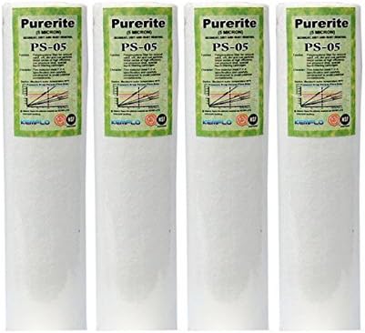 Namibind Kemflo Spun Filter for Ro Purifiers (4 Piece, White)