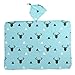 Gobrillant Baby Boy Girl Deer Swaddle Blanket Coming Home Bath Towle (Blue Bottom ash)