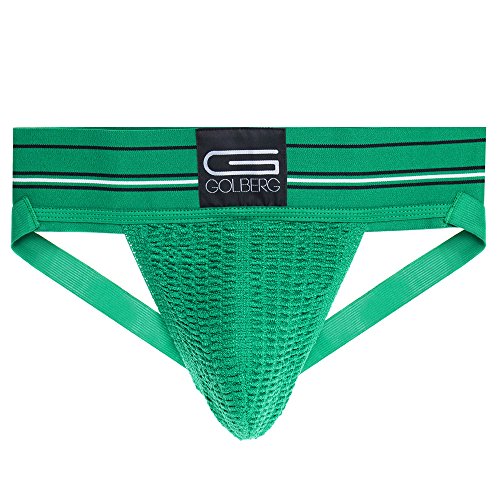 Golberg Athletic Supporter - Naturally Contoured Waistband - Multiple Colors,Envy Green,Small Slim / 24-28 Waist
