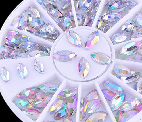 Xinliya DIY Nail Art Rhinestones Crystal Wheels Manicure 3D Nail Art Decorations (1 set)