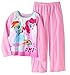 My Little Pony Girls' 2 Piece Pajama Set (Small 6/6X, Pink)